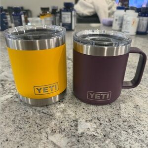 Set of 2 YETI - Yellow and Purple